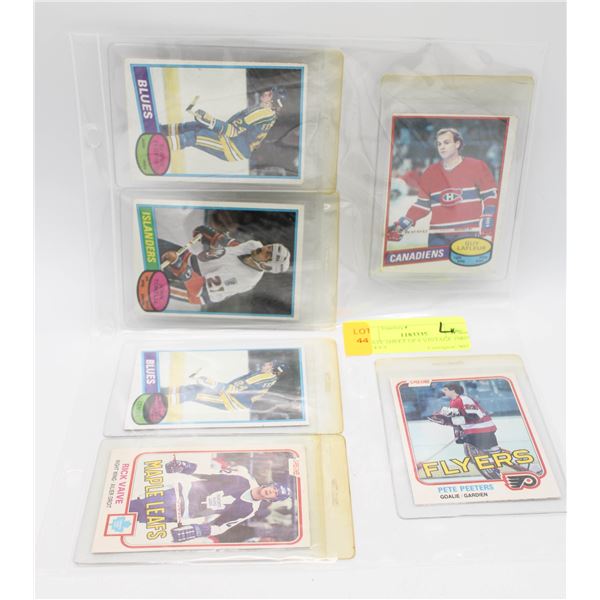 ESTATE SHEET OF 6 VINTAGE 1980'S HOCKEY