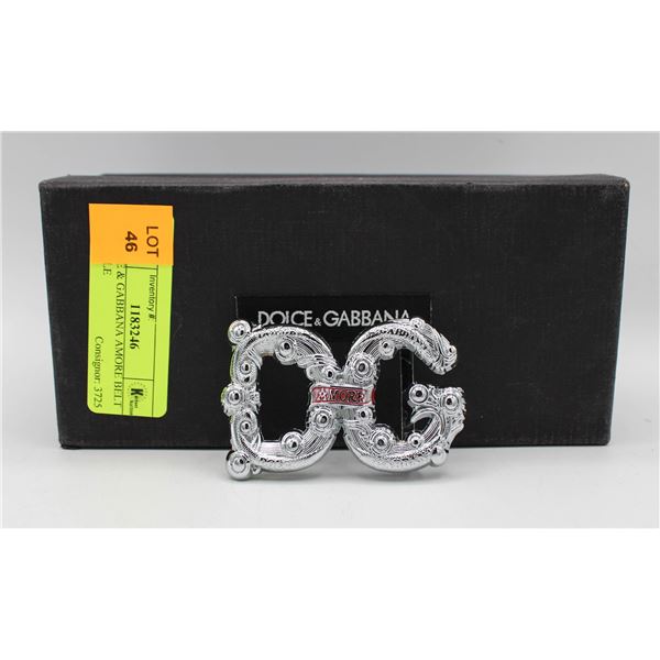 DOLCE & GABBANA AMORE BELT BUCKLE
