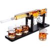Image 1 : NEW WITHOUT BOX WHISKEY GUN SHAPED DECANTER SET