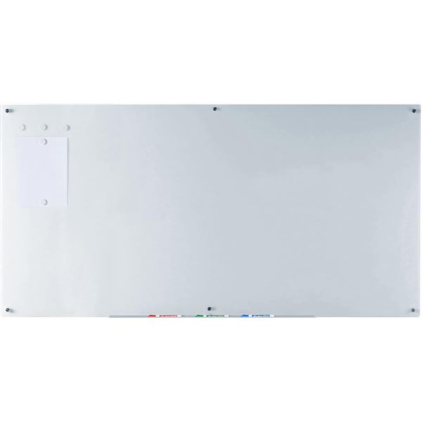 NEW IN BOX 90 X 120CM MAGNETIC GLASS WHITEBOARD