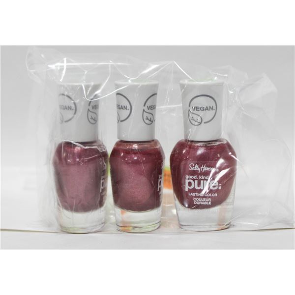NEW 3 PACK OF SALLY HANSEN LASTING COLOUR NAIL