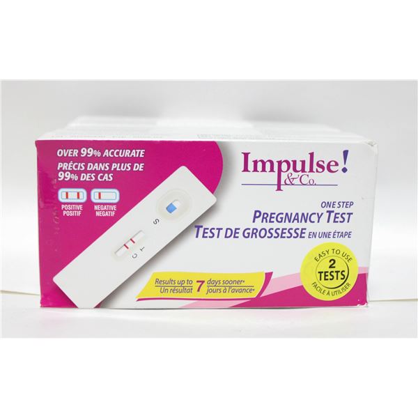 5 BOXES OF IMPULSE & CO ONE STEP PREGNANCY TEST