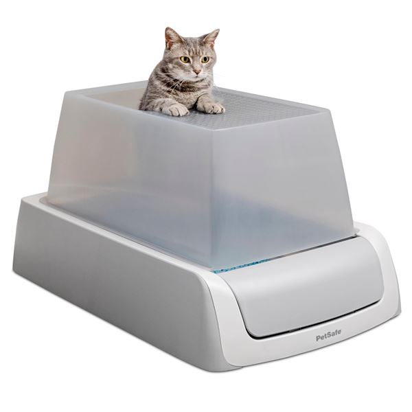 NEW PETSAFE CRYSTAL PRO SELF-CLEANING LITTER BOX