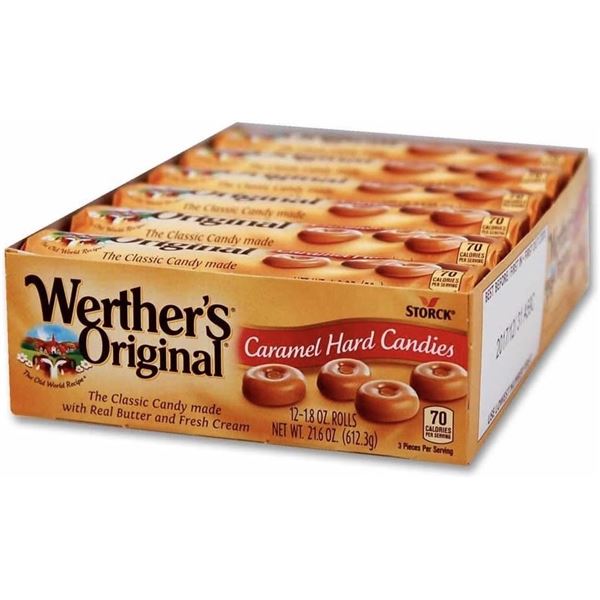 12 X 50G CASE OF WERTHERS ORIGINAL - CARAMEL HARD