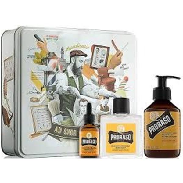 NEW PRORASO BEARD KIT WOOD AND SPICE