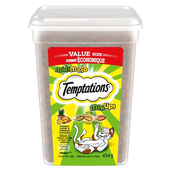 NEW WHISKAS TEMPTATIONS MIX UPS VALUE SIZE 454G