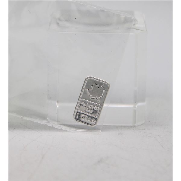 1 GRAM SILVER MAPLE BAR