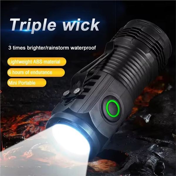 POWERFUL POCKET SIZED 3-LED BRIGHT FLASHLIGHT