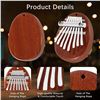 Image 3 : LOT OF 2 KALIMBA THUMB 8 KEYS PORTABLE MINI PIANO