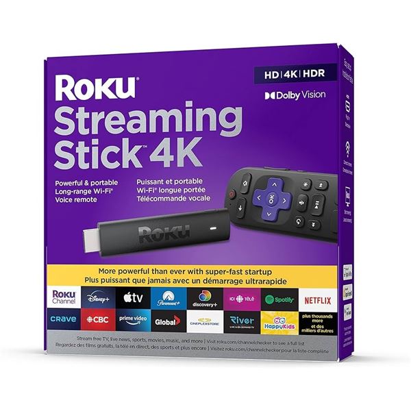 NEW ROKU STREAMING STICK 4K