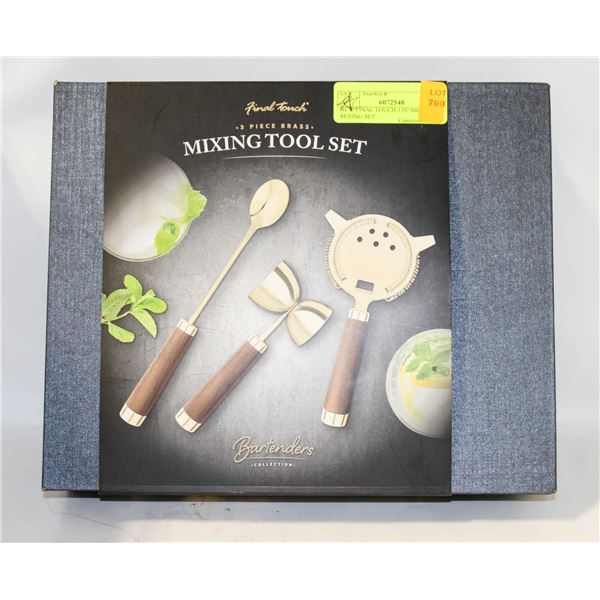NEW FINAL TOUCH 3 PC BRASS MIXING SET