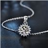 Image 2 : 4CT GRA CERTIFIED ROUND BRILLIANT 925S NECKLACE