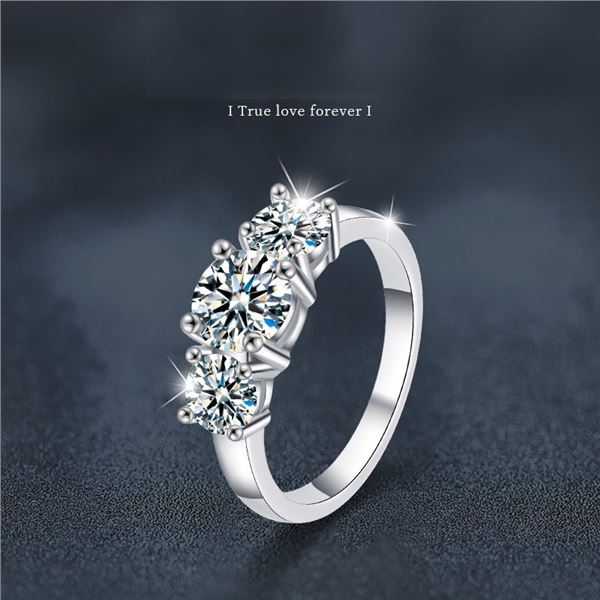 2 CT GRA CERTIFIED ROUND BRILLLIANT MOISSANITE 925S