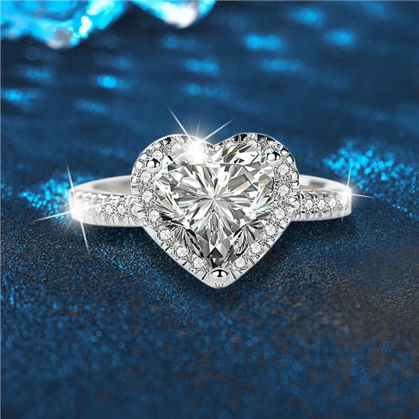 1.2 CT GRA CERTIFIED HEART SHAPED MOISSANITE