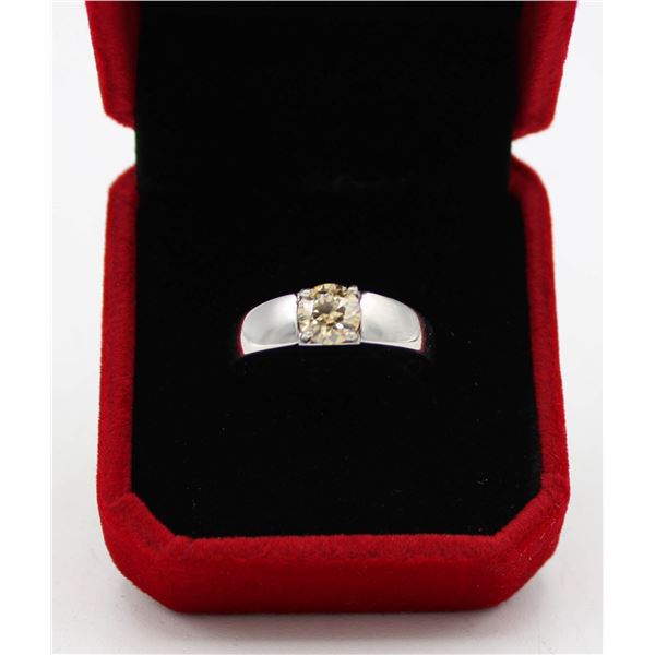 #2274-CUSTOM HAND SET 1.00 CT GRA CERTIFIED