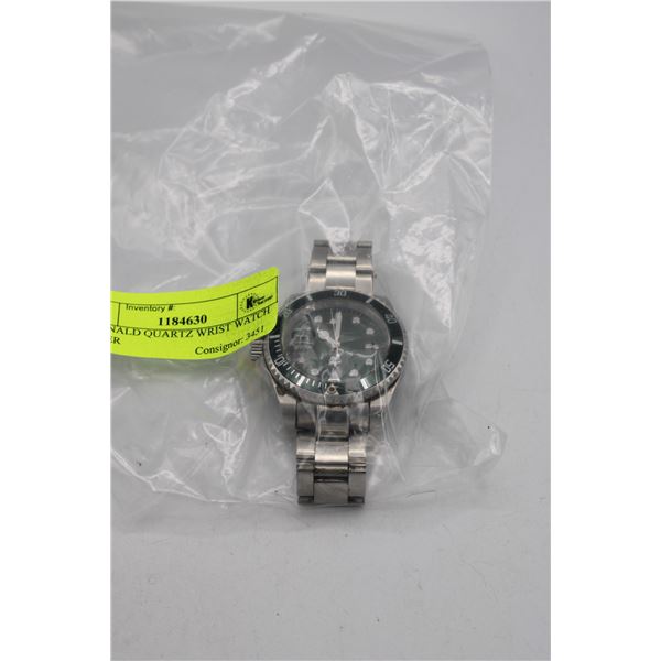 REGINALD QUARTZ WRIST WATCH WATER