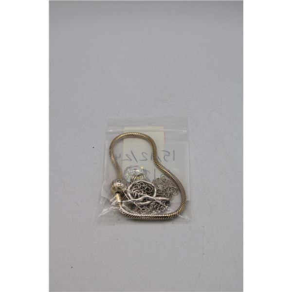 PANDORA BRACELET NO CHARMS +