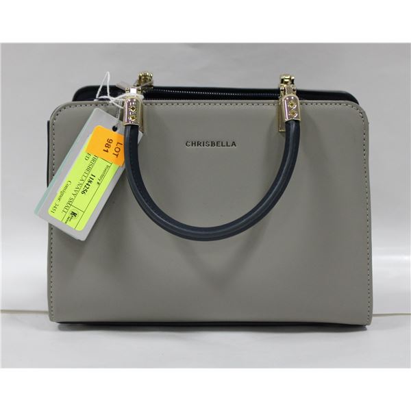 NEW CHRISBELLA NAVY SMALL HANDLED