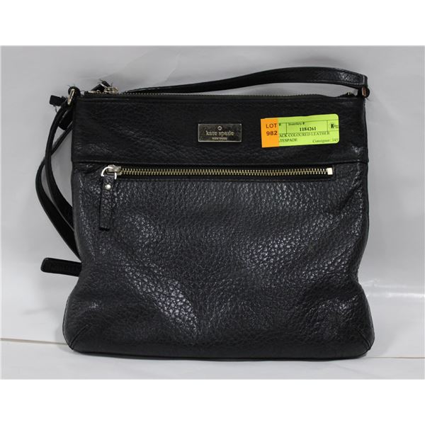 BLACK COLOURED LEATHER KATE SPADE