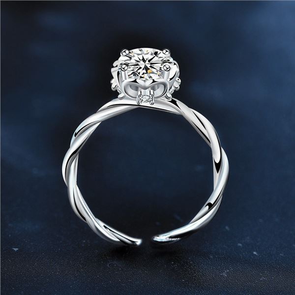 1 CT GRA CERTIFIED ROUND BRILLIANT MOISSANITE