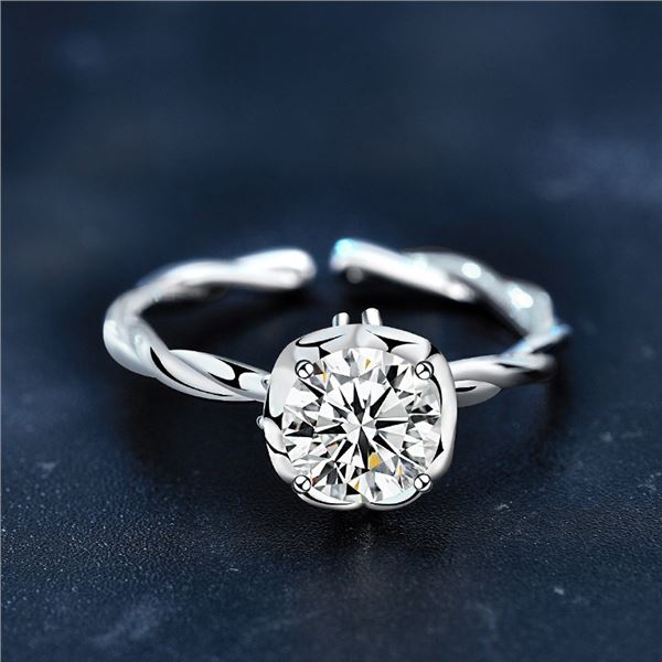 1 CT GRA CERTIFIED ROUND BRILLIANT MOISSANITE