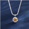 2 CT GRA CERTIFIED ROUND BRILLIANT 925S NECKLACE