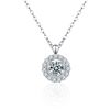 Image 5 : 1CT GRA CERTIFIED ROUND BRILLIANT 925S NECKLACE