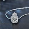 Image 3 : 1CT GRA CERTIFIED ROUND BRILLIANT 925S NECKLACE