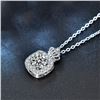 Image 2 : 2CT GRA CERTIFIED ROUND BRILLIANT 925S NECKLACE