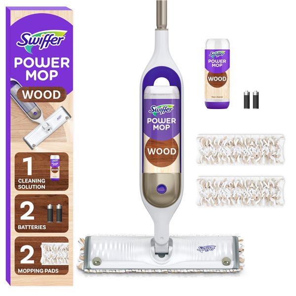 NEW SWIFTER POWER MOP WOOD QUICKDRY