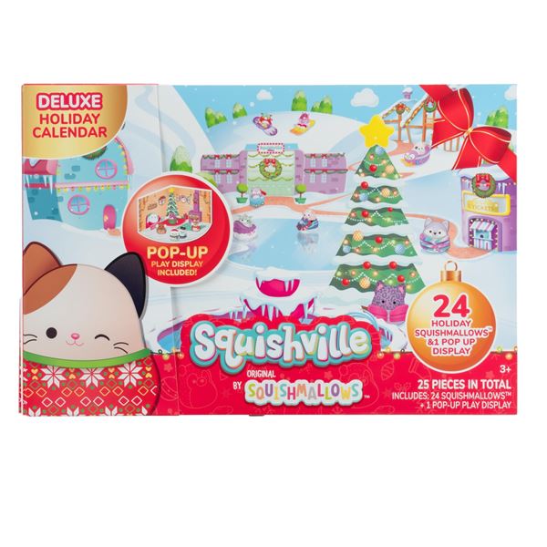 NEW SQUISHVILLE HOLIDAY CALENDAR PLUSH 24 PACK