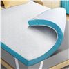 Image 1 : NEW VISCOFLEX 4 INCH FULL GEL MATTRESS TOPPER
