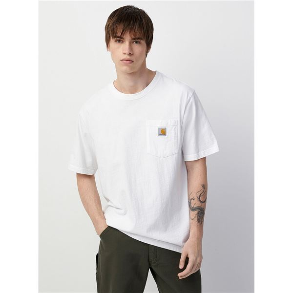 NEW CARHARTT MEDIUM RELAXED FIT WHITE T-SHIRT