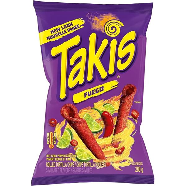NEW 12 X 280G TAKIS FUEGO (NO VISIBLE BB DATE)