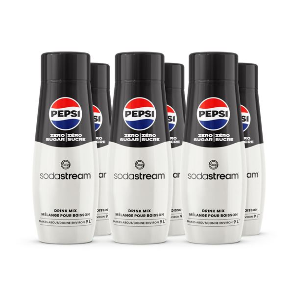 NEW 6 X 440ML PEPSI ZERO SUGAR SODASTREAM