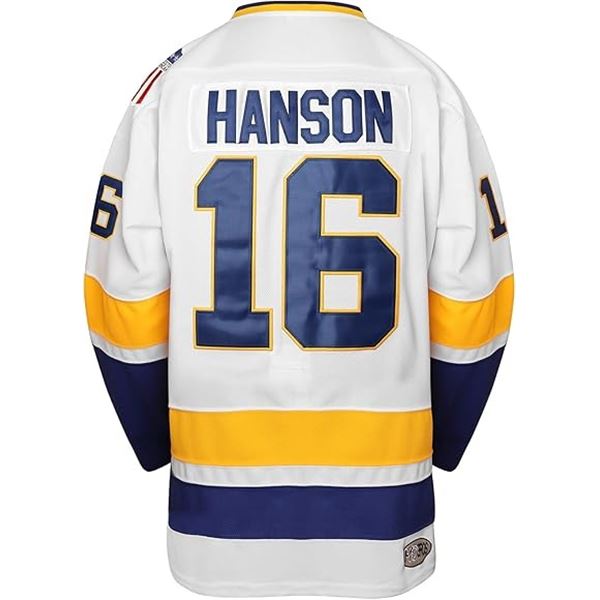 NEW LARGE BOROLINE HANSON BROTHERS HOCKEY JERSEY