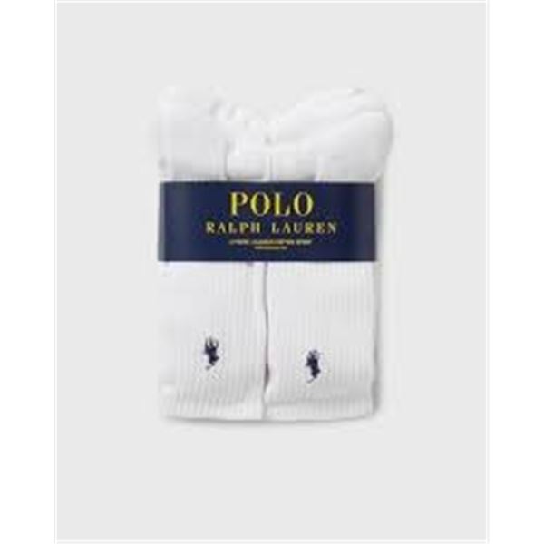 NEW 6 PAIRS POLO RALPH LAUREN CLASSIC COTTON SOCKS