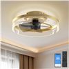 Image 1 : NEW LOW PROFILE FLUSH MOUNT CEILING FAN LIGHT