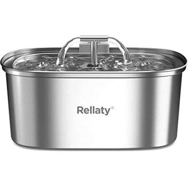 NEW 3.2L STAINLESS STEEL PET WATER FOUNTAIN