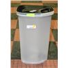Image 1 : NEW ROLLING TALL STORAGE BIN H-19 INCHES
