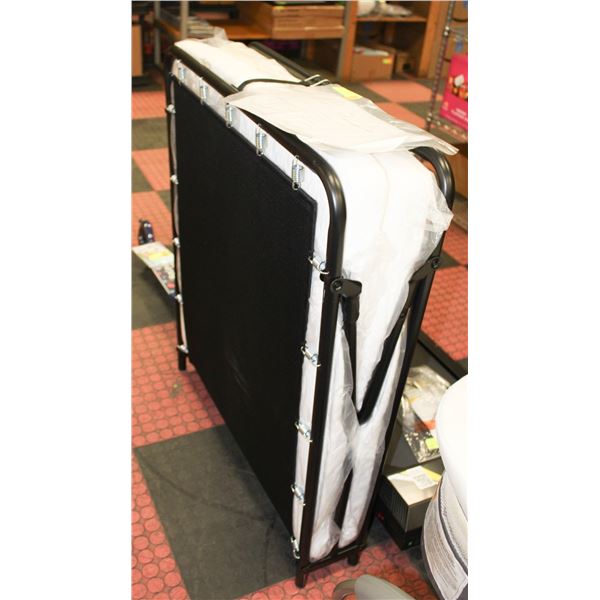 NEW FOLDAWAY SINGLE COT W/ MATRESS