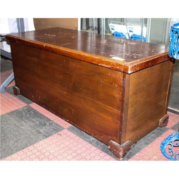 WOODEN CHEST 21.5" X 20" X 48.5"