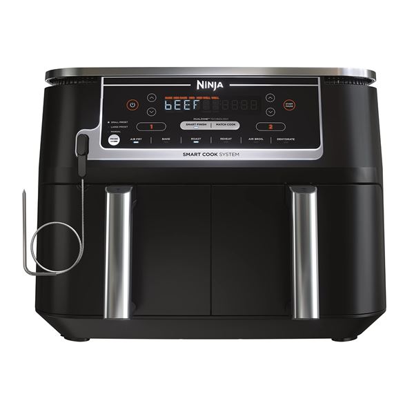 NEW 10 QT NINJA FOODI SMART XL 2-BASKET AIR FRYER