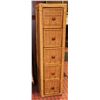 Image 1 : 5 DRAWER WICKER SHELF 33" X10" X 8.5"