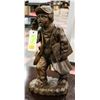 Image 1 : SOLID WOOD "NEWSPAPER SELLER" FIGURE 16" TALL