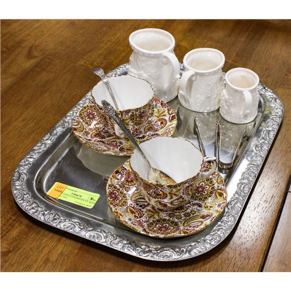 2 BONE CHINA HAMMERSLEY MADE IN ENGLAND