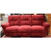 Image 1 : RED FABRIC LAZYBOY RECLINER SOFA