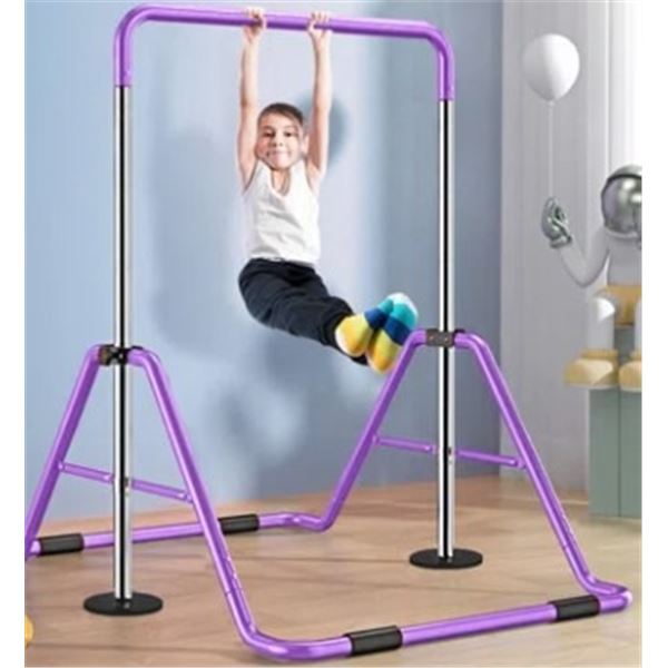 NEW CHILDRENS PURPLE FOLDING GYMNASTIC BAR