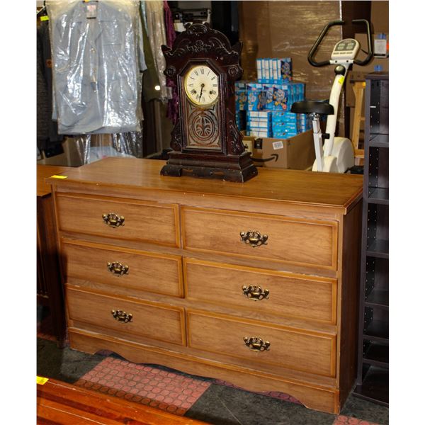 DRESSER WITH 6 DRAWERS 30" X 16 1/2" X 47"