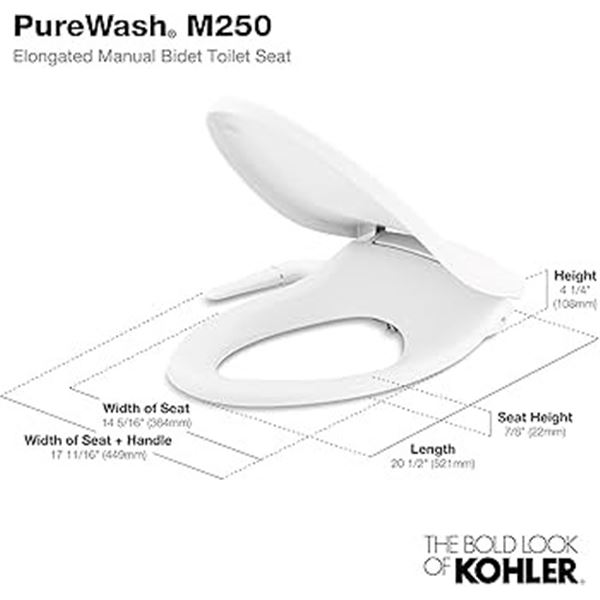NEW REPACKED THE BOLD LOOK OF KOHLER PURETIDE SEAT